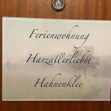 Harzallerliebst Hahnenklee Lägenhet *
